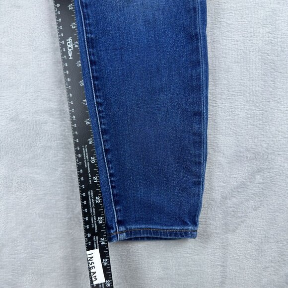 J. Crew 10" High Rise Skinny Jeans Womens Size 28P Medium Wash Denim Blue - Picture 8 of 11